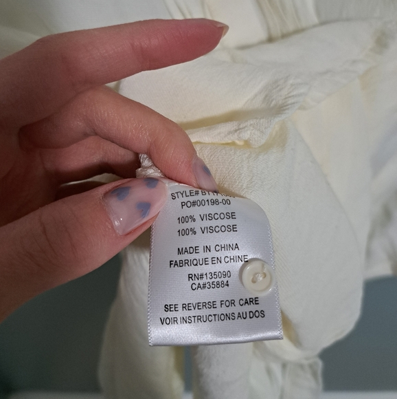 Black Swan Cream Button Down in Size S - Picture 5 of 5